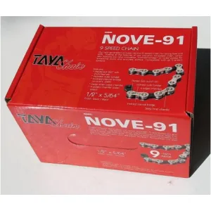 Цепь TAYA NOVE-91 Chain - 9sp (30m) [Silver/Black]