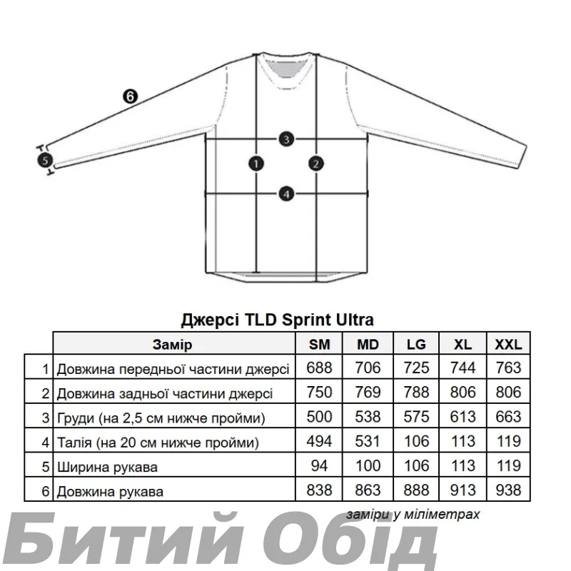 Джерсі TLD SPRINT ULTRA JERSEY; OPTIC [MIST] 