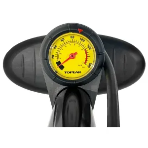 Насос напольный Topeak JoeBlow Max HP с/маном 11bar/макс серебро сталь клап TwinHead 1.39кг