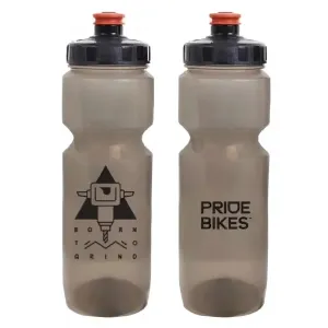 Фляга 0,8 Pridebikes GBT-558LBC Born to grind, дымчатая с черным