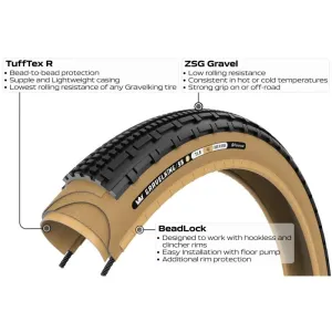 Покрышка Panaracer GRAVELKING SK R, 700 Black/Amber