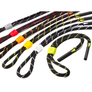 Шнурок JULBO H57A887 Viscose 5.5mm cords with adjustment blocker (red, green, yellow, white) 12шт