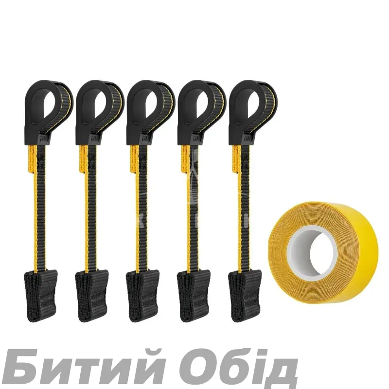 Кріплення для інструменту вагою до 2,3 кг (упаковка з 5 тросів TOOLINK S і ленти TOOLTAPE) PETZL TOOLINK S + TOOLTAPE