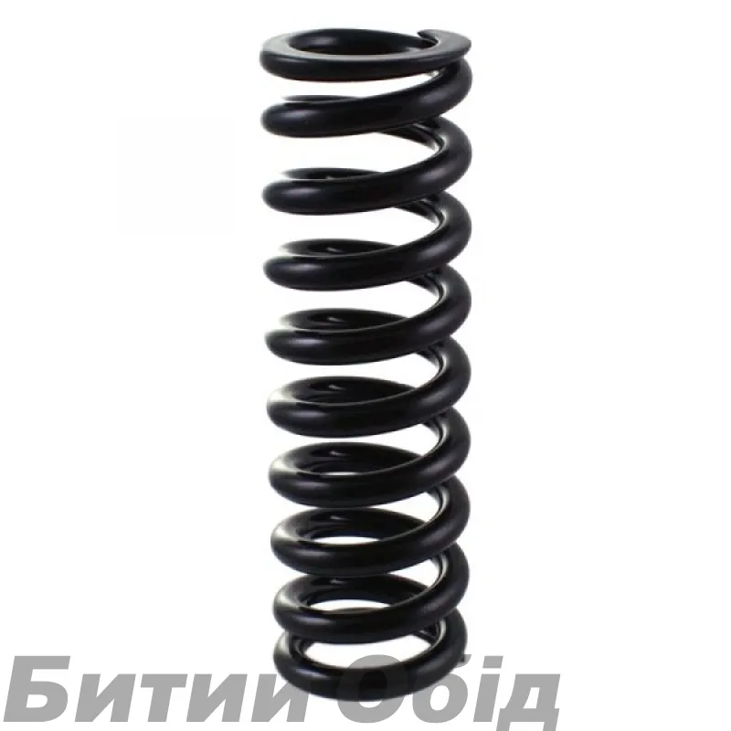 Пружина FOX Black Steel Spring: (T) [8.250 TLG X 1.385 ID X 500 lb/in X 3.64 Travel], Ref: 039-12-007
