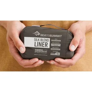 Вкладыш в спальник Sea To Summit Silk Blend Sleeping Bag Liner (Rectangular w/ Pillow Sleeve, Moonstruck Grey)