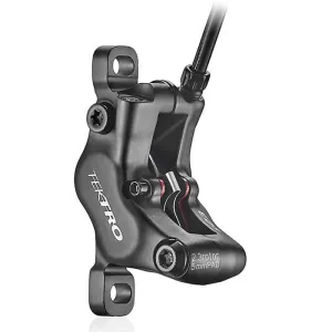 Дисковые гидравлические тормоза с ручкой под 3 пальца TEKTRO HD-M535-F 4 поршня, 1900мм, черный