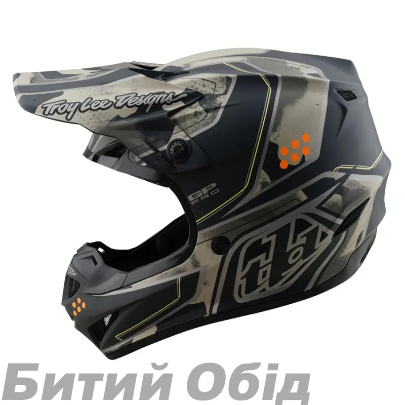 Мото шлем TLD GP PRO HELMET; TROOPER [BLACK / CAPER] 