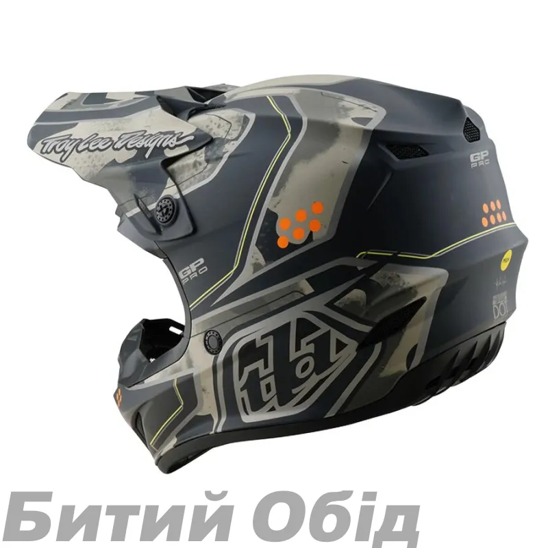 Мото шлем TLD GP PRO HELMET; TROOPER [BLACK / CAPER] 