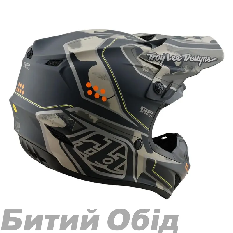 Мото шлем TLD GP PRO HELMET; TROOPER [BLACK / CAPER] 