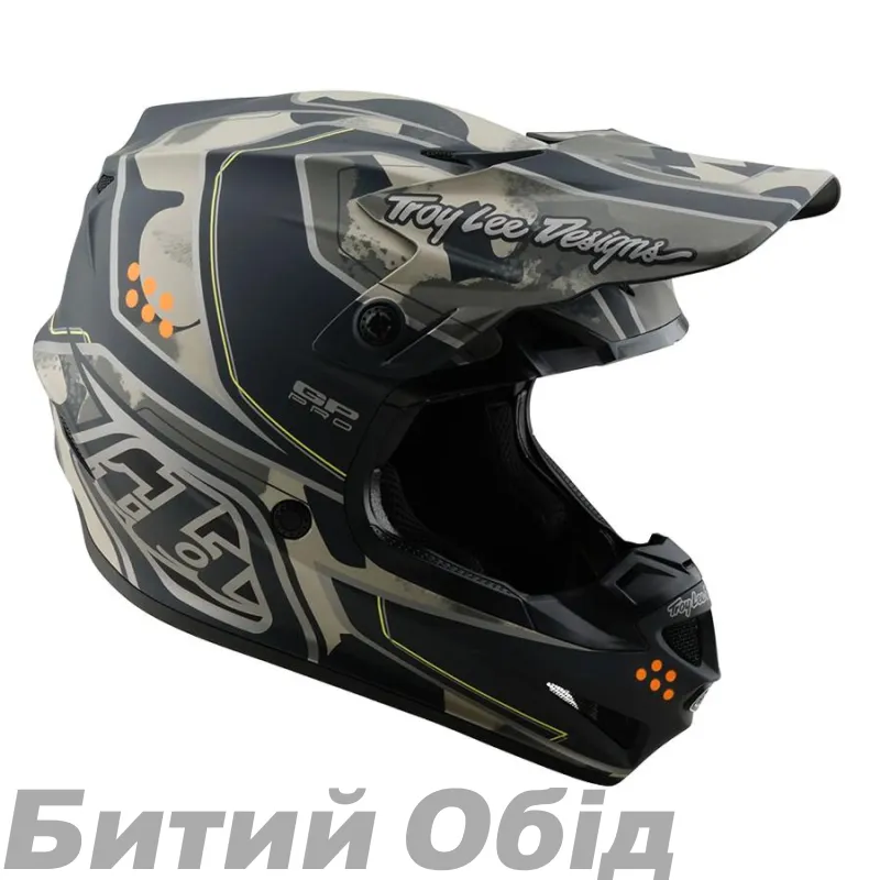 Мото шлем TLD GP PRO HELMET; TROOPER [BLACK / CAPER] 