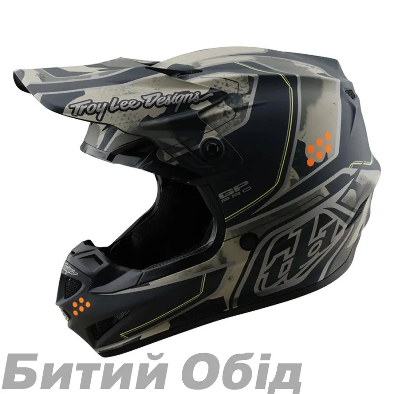 Мото шлем TLD GP PRO HELMET; TROOPER [BLACK / CAPER] 