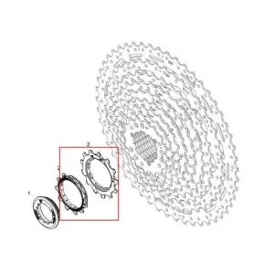 Запасные звезды для кассеты TEKTRO CS-M5100-11, 11-13з, 2 шт.