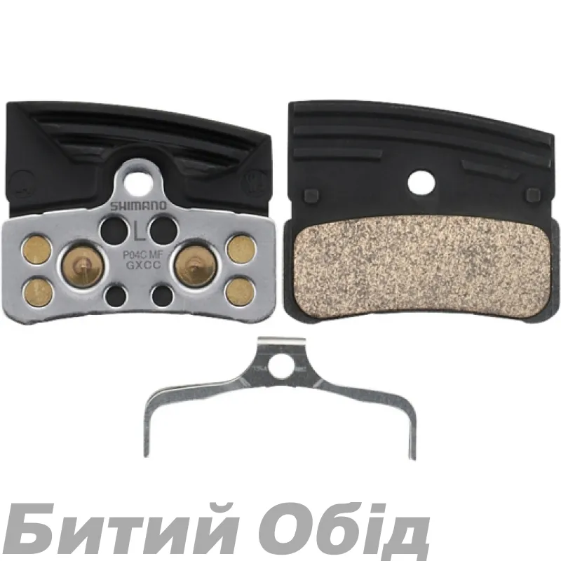 Тормозные колодки Shimano P04C-MF с радиатором, метал