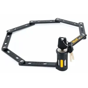 Замок складной Onguard K9 Heavy Duty, 112см, прорезиненный короб-держатель на раму, 4 ключа + 1 с подсветкой