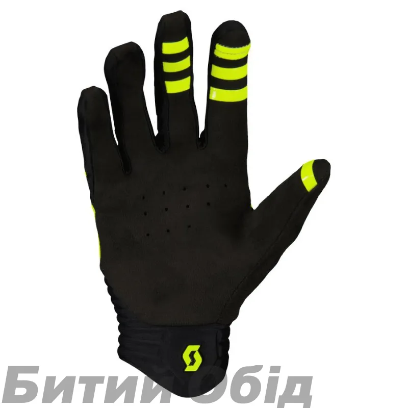 Велоперчатки SCOTT DH FACTORY LF yellow/black
