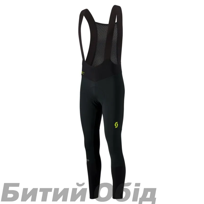 Велорейтузы SCOTT RC PRO WARM GTX +++ black/sulphur yellow 