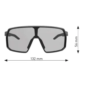 Велоокуляри фотохромні Skyvision Photochromic black matt з блакитними дзеркальними лінзами