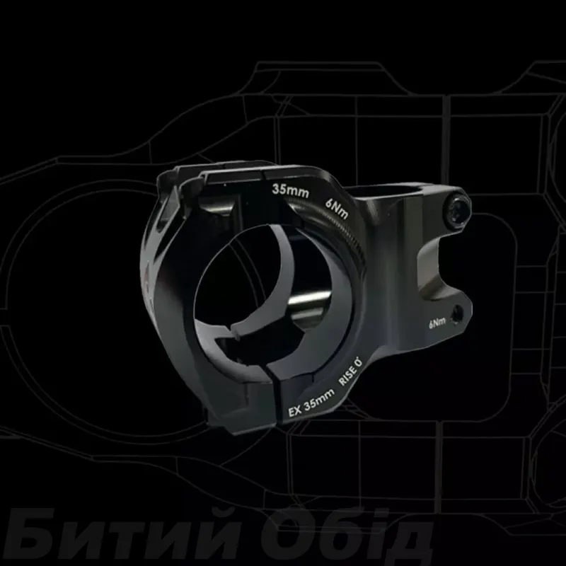 Винос керма ODI Flight Control Stealth 35mm 0 Rise Black