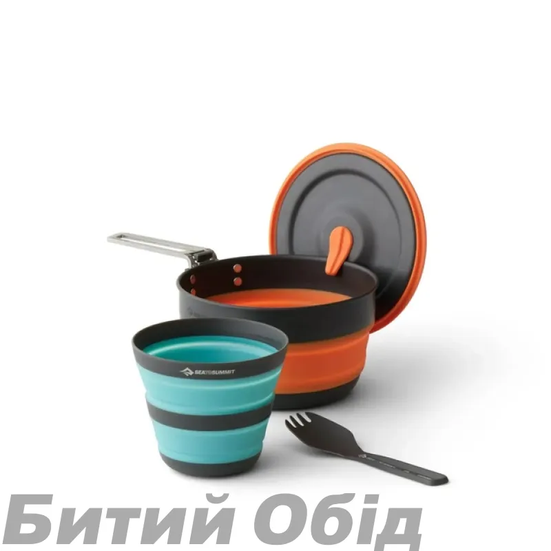 Набір посуду Sea to Summit Frontier UL Collapsible One Pot Cook Set w/1L Pot (каструля+ чашка+ложко-виделка)