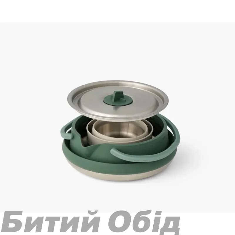 Набор посуды Sea to Summit Detour Stainless Steel Kettle Cook Set (чайник+2 чашки)