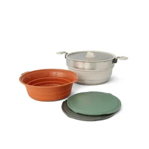 Набор посуды Sea to Summit Detour Essentials Camp Kitchen Kit (каструля+дуршлак+2 разделочные доски)