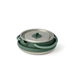 Чайник складаний Sea to Summit Detour Stainless Steel Collapsible Kettle w/Sack з чохлом (1.6 L, Laurel Wreath Green) Чайник складаний Sea to Summit Detour Stainless Steel Collapsible Kettle w/Sack з чохлом (1.6 L, Laurel Wreath Green)