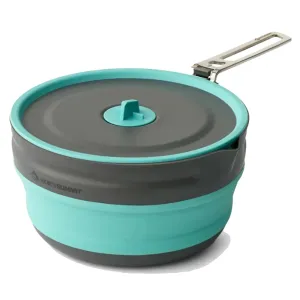 Кастрюля складана з чохлом Sea to Summit Frontier UL Collapsible Pot w/Sack (2.2 L, Aqua Sea Blue)