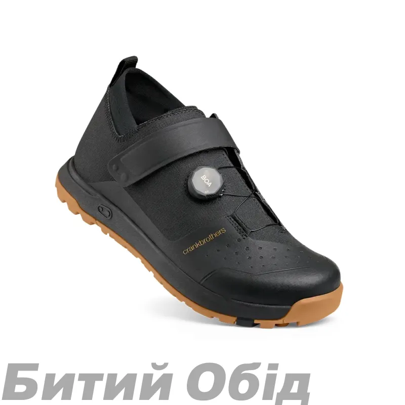 Веловзуття CrankBrothers SHOES MALLET TRAIL BOA BLACK / GOLD - GUM OUTSOLE 