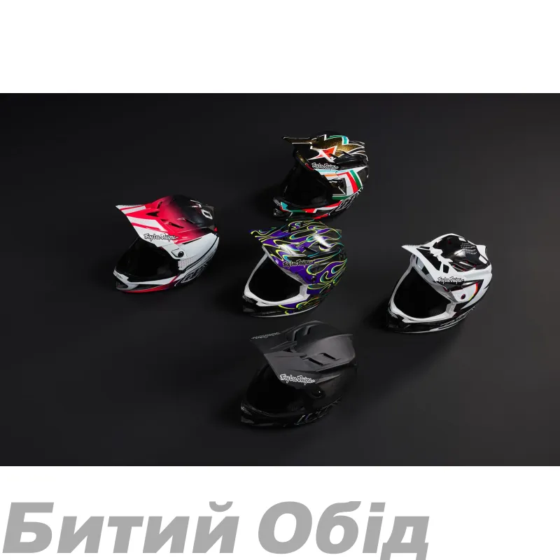 Вело шолом TLD D4 CARBON HELMET; [OPTIC BLACK] 
