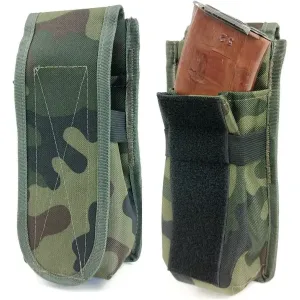 Подсумок закрытый одинарный для 2 магазинов АК LeRoy Cordura мультикам (LE2963)
