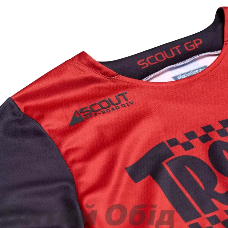 Мото джерсі TLD SCOUT GP JERSEY; BIG LEE [BLACK / BURNT ORANGE]