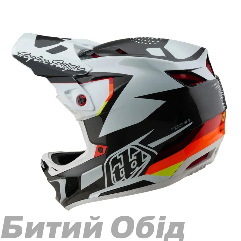 Вело шолом TLD D4 CARBON HELMET; [OPTIC BLACK] 