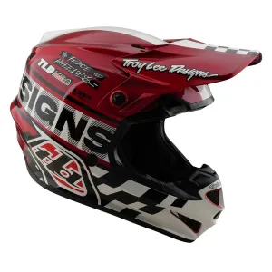 Мото шолом TLD GP PRO HELMET; FIFTY-50 [WHITE / RED]