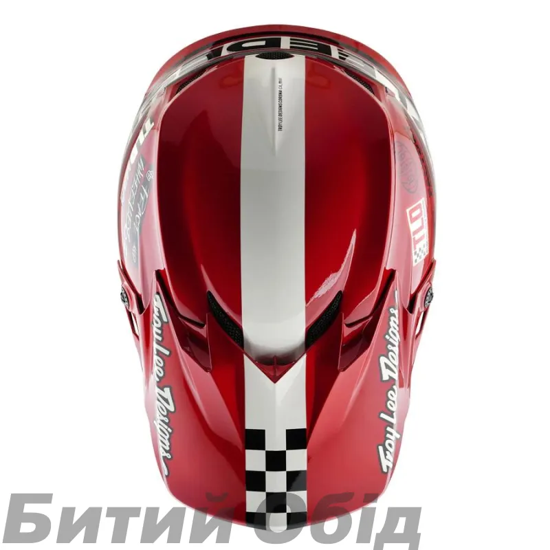 Мото шлем TLD GP PRO HELMET; FIFTY-50 [WHITE / RED]