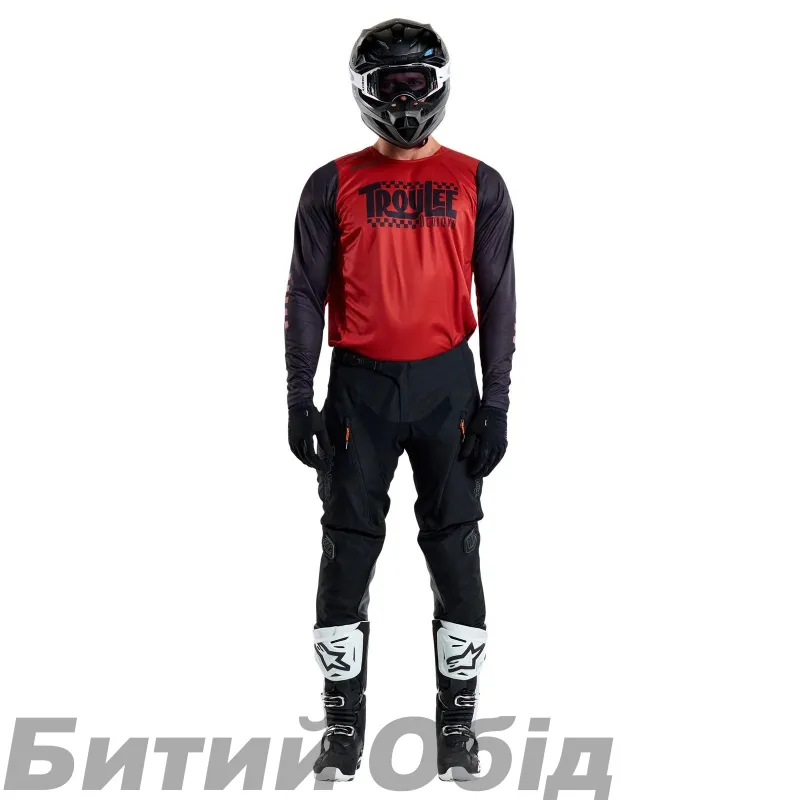 Мото джерсі TLD SCOUT GP JERSEY; BIG LEE [BLACK / BURNT ORANGE]