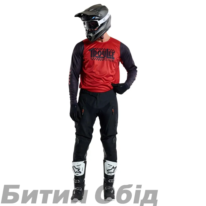 Мото джерсі TLD SCOUT GP JERSEY; BIG LEE [BLACK / BURNT ORANGE]