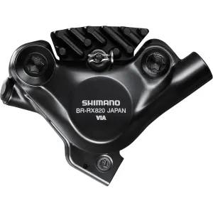 Калипер гидравл. диск торм Shimano BR-RX820, GRX, задний FLAT MOUNT, болт 25MM, без адаптера, колодка L05A RESIN PAD(W/FIN)