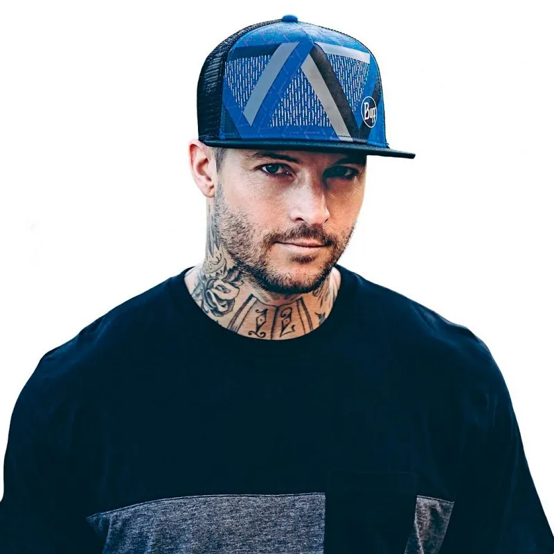 Кепка BUFF TRUCKER CAP optic block cape blue
