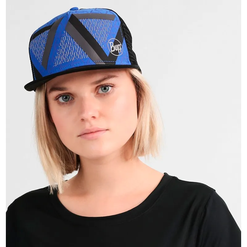 Кепка BUFF TRUCKER CAP optic block cape blue