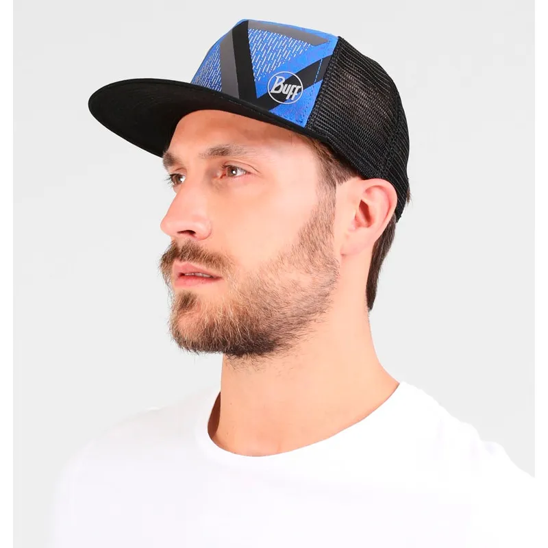 Кепка BUFF TRUCKER CAP optic block cape blue