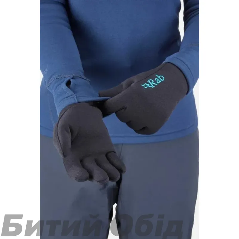 Рукавички жіночі Rab Power Stretch Pro Gloves Wmns (Black)