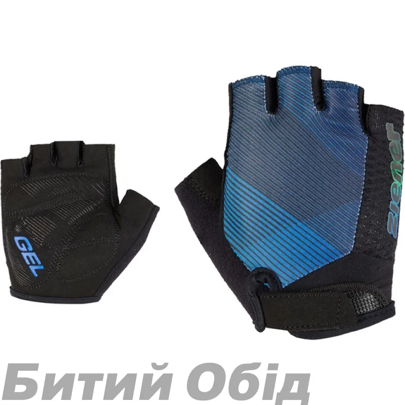 Велоперчатки Ziener Chadi Jr black-cobalt blue 