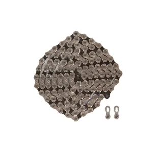 Цепь KMC - X10( SLV - BLk) 10SP 116L с замком, OEM версия