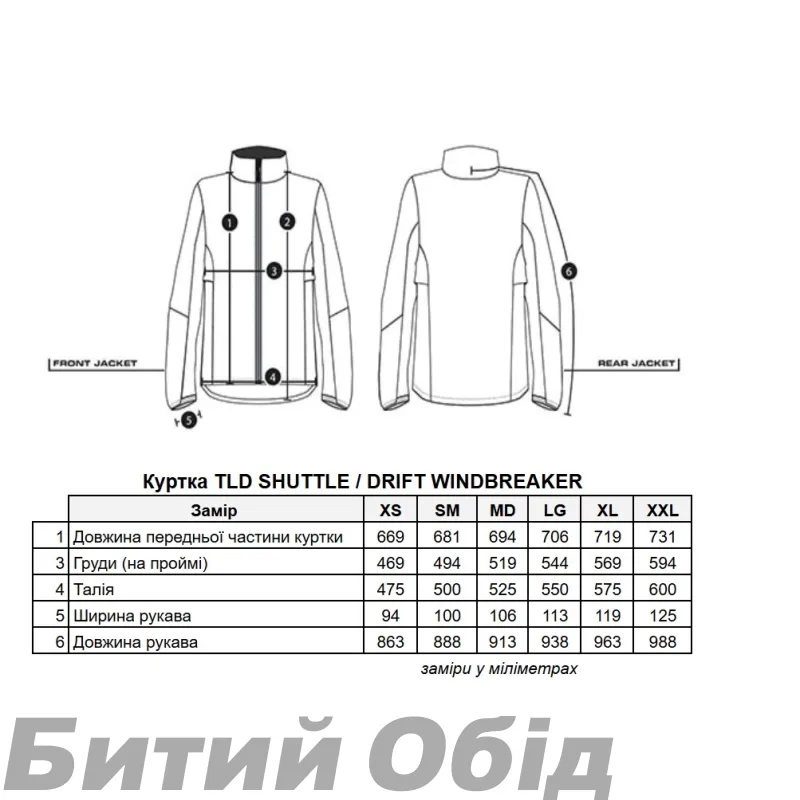 Вітровка TLD DRIFT WINDBREAKER MONO [GLO YELLOW] 