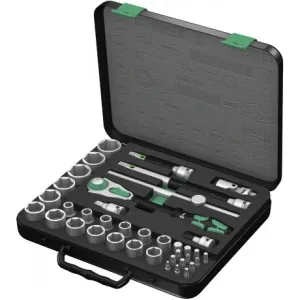 Набір з тріскачкою Wera 8100 SC 4 Zyklop Speed 1/2" 05003647001, дюймовий
