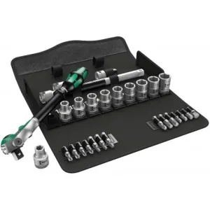 Набір з тріскачкою, привід, метричний, Wera 8100 SC 6 Zyklop Speed 1/2" 05004076001