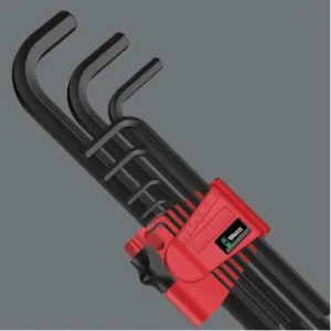 Набор Г-образных метрических ключей, Wera 950 PKL/9 BM N, BlackLaser 05022086001