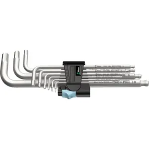 Набор Г-образных ключей WERA, 3950/9 Hex-Plus Stainless 1, метрическая, нержавеющая сталь, 05022720001