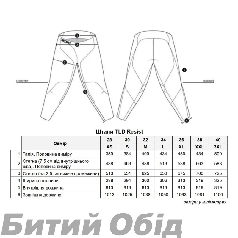 Штаны TLD RESIST PRO PANT; MONO [CARBON]