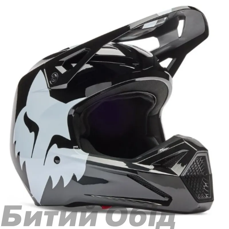 Шолом FOX V1 Helmet - SHIELD [Black]